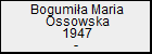 Bogumia Maria Ossowska
