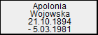 Apolonia Wojowska