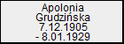 Apolonia Grudzińska