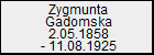 Zygmunta Gadomska